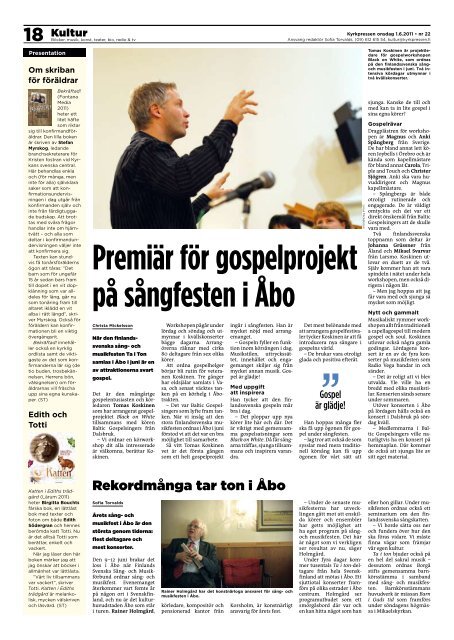 Kyrkpressen 22/2011 (PDF: 3.3MB)