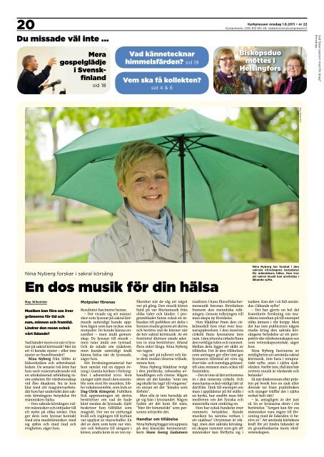 Kyrkpressen 22/2011 (PDF: 3.3MB)