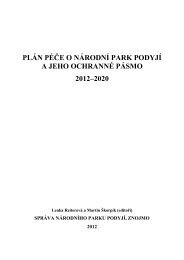 PlÃ¡n pÃ©Äe o NÃ¡rodnÃ­ park PodyjÃ­ a jeho ochrannÃ© pÃ¡smo 2012 - 2020