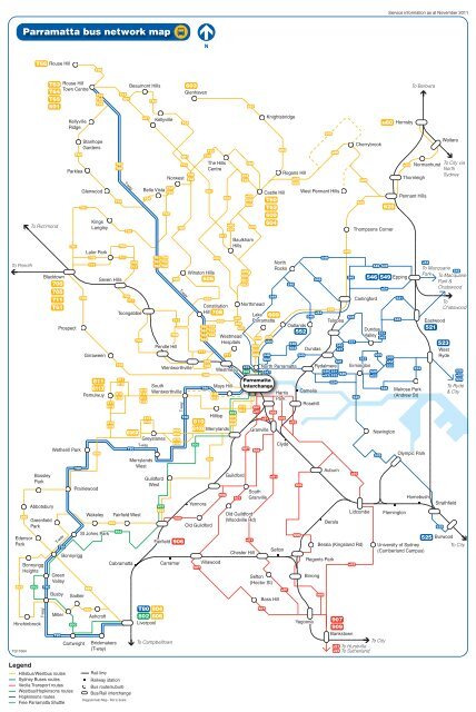 804 Bus Route Map Parramatta Bus Network Map