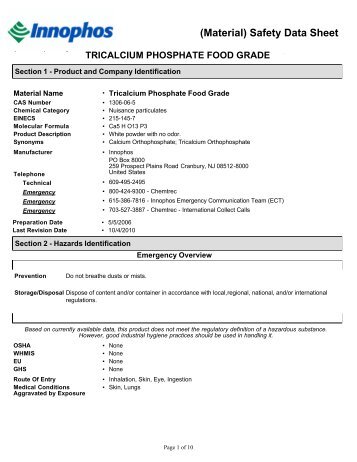 Tri-Cal Phosphate FG (659.15 KB) - Innophos