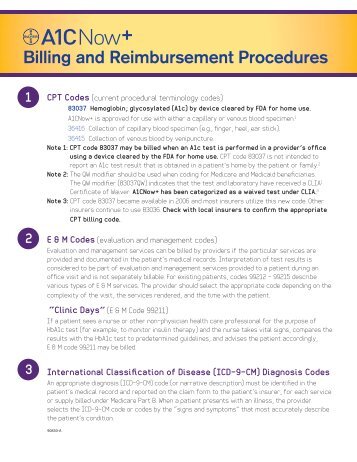 Billing and Reimbursement Procedures - QuickMedical