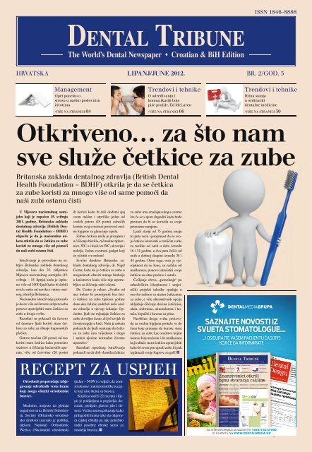 DENTAL TRIBUNE Croatian & BiH Edition - Dental Media Grupa