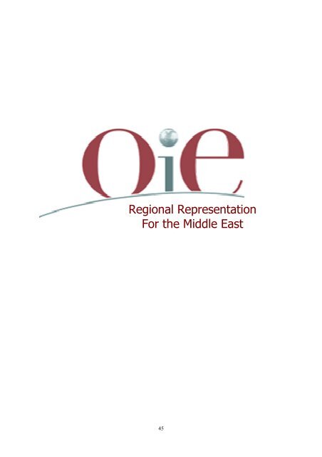 Report - Middle East - OIE