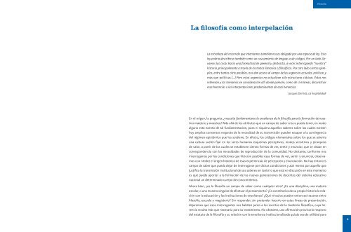 Filosofía - Repositorio Institucional del Ministerio de Educación de la ...