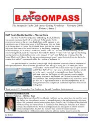 The Annapolis Yacht Club Junior Sailing Newsletter â February ...