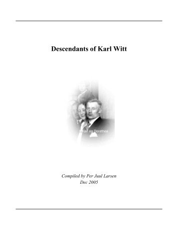 Descendants of Karl Witt - Gabriel Milan