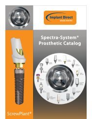 Spectra-System® Prosthetic Catalog ScrewPlant®