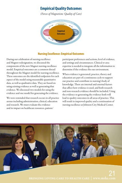 JCMC Nursing Annual Report - Mountain States Health Alliance