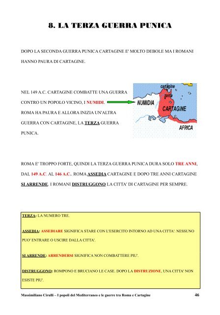 i popoli del mediterraneo e le guerre tra roma e cartagine