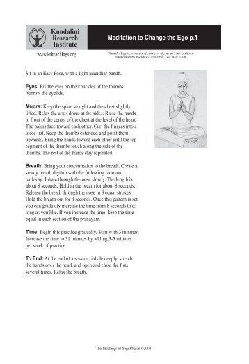 Meditation to Change the Ego p.1 - Pinklotus