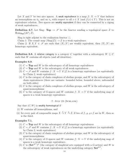 alternative lecture notes - Rational points and algebraic cycles