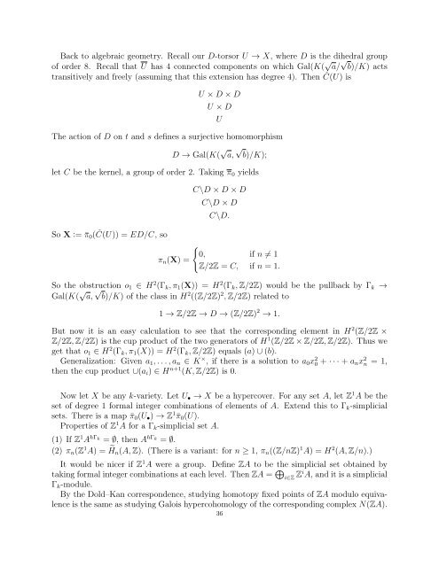 alternative lecture notes - Rational points and algebraic cycles