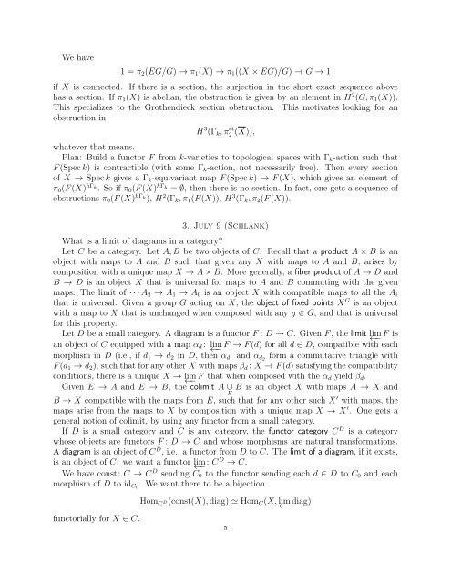 alternative lecture notes - Rational points and algebraic cycles