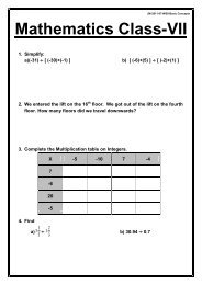 Mathematics Class-VII - Math with JM - home