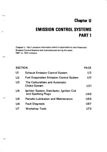 Emission Control U1 to U5