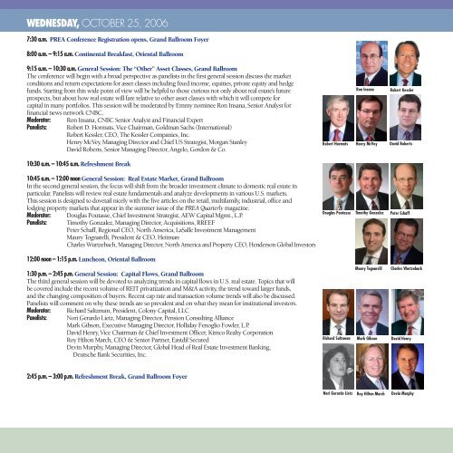 Conference Program - Pension Real Estate Association