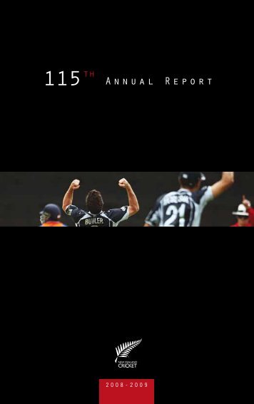 New Zealand Cricket Annual Report 2008 - 2009