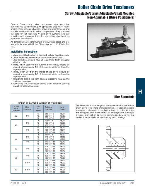 Modified Stock Gearing - Boston Gear