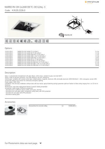 NARRO RV-OH 2x26W EB TC-DE G24q - 3 - Intra lighting