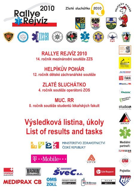 VÃ½sledkovÃ¡ listina a pÅehled ÃºkolÅ¯ Rallye RejvÃ­z 2010