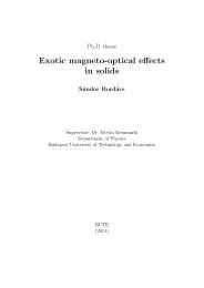 Exotic magneto-optical effects in solids - Department of Physics