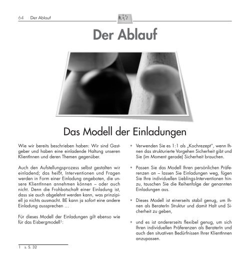 Der Ablauf (4 Seiten) - Systemische Aufstellung mit dem Systembrett