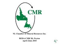 NL Chamber of Mineral Resources Inc. - Newfoundland and ...
