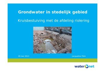 Grondwater in stedelijk gebied - NHV.nu