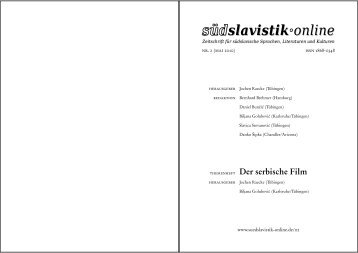 sÃ¼dslavistik online - Heft 2