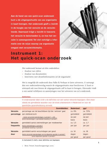 Quick-scan onderzoek - Arbo-ggz