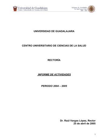 2004-2005 - Centro Universitario de Ciencias de la Salud