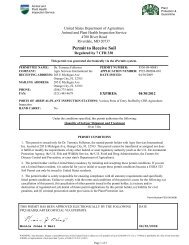 Permit to Receive Soil - Agro Services International Inc.