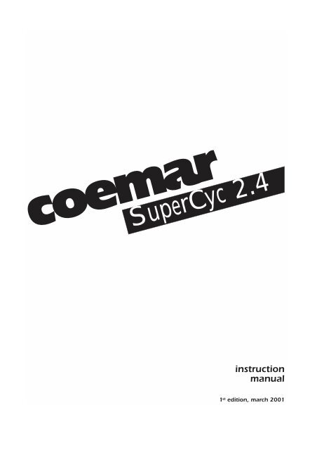 Istr. SuperCyc 2.4 eng - Coemar