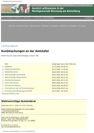 Kundmachungen an der Amtstafel - Freiheitliche Partei Rennweg