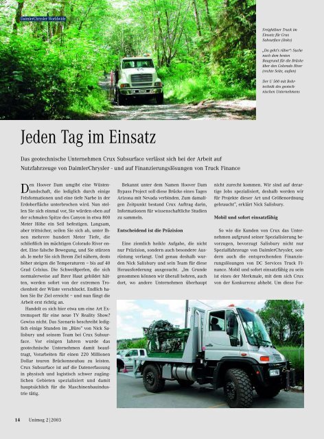 Magazin (2/03) - Unimog Rhein Main