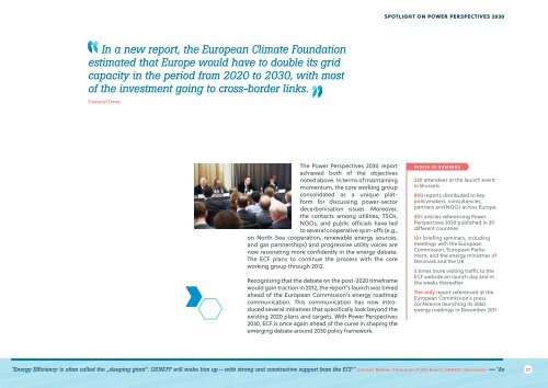 ECF 2011 Annual Report - European Climate Foundation