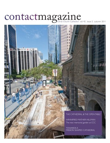 Contact Magazine â September 2011 - Christ Church Cathedral ...