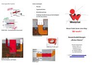 Weisse Wanne - WENZLER Bausysteme