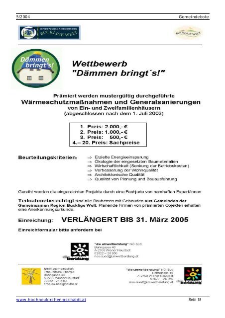 Gemeindebote 5/2004 (0 bytes) - Marktgemeinde Hochneukirchen ...