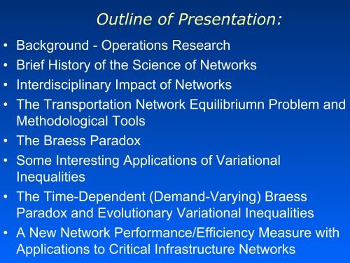 Operations Research and the Captivating Study of Networks