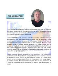 RICHARD LAVOIE - Hockey Bas St-Laurent