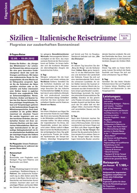 Reise-Katalog 2012 - Friedmann-Reisen