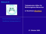 Diakonie PowerPoint-Vorlage - Wohnungslosenhilfe in Bayern