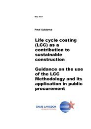 Life cycle costing (LCC) as a contribution to sustainable construction ...