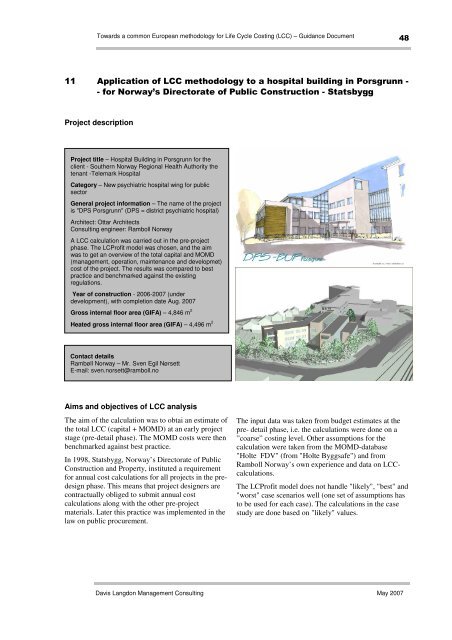 Life cycle costing (LCC) as a contribution to sustainable construction ...