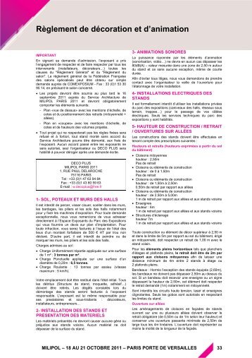 Milipol - Guide Exposant 2011 FR v1a - Espace Exposant MILIPOL ...