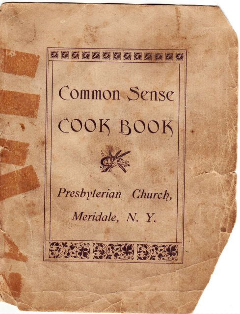 Commonsense Cookery Book 1