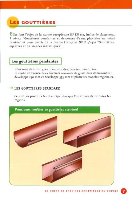 Guide de pose de Gouttière Cuivre