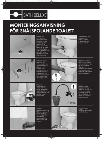 labels Flush WC:Flush WC navod - svedsky.qxd - Bath Deluxe